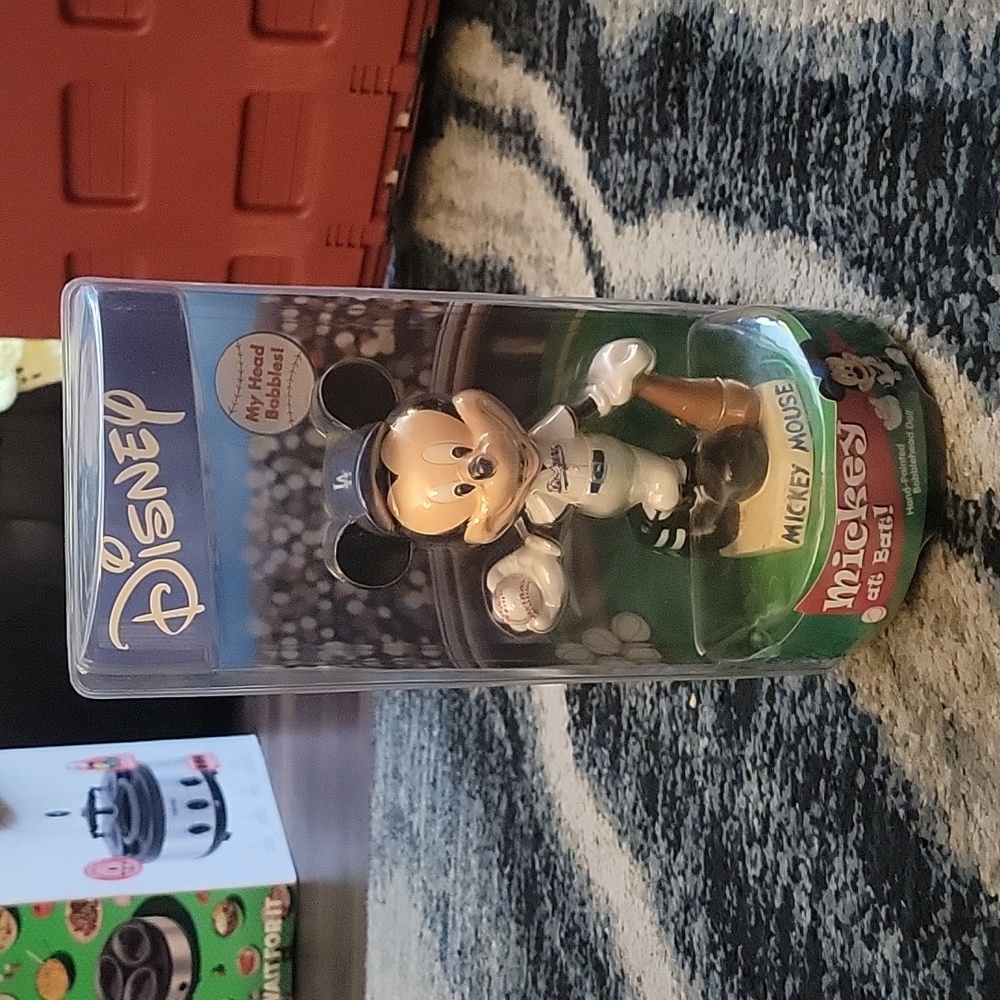 Disney Mickey Hand Painted Bobblehead Doll Dodgers